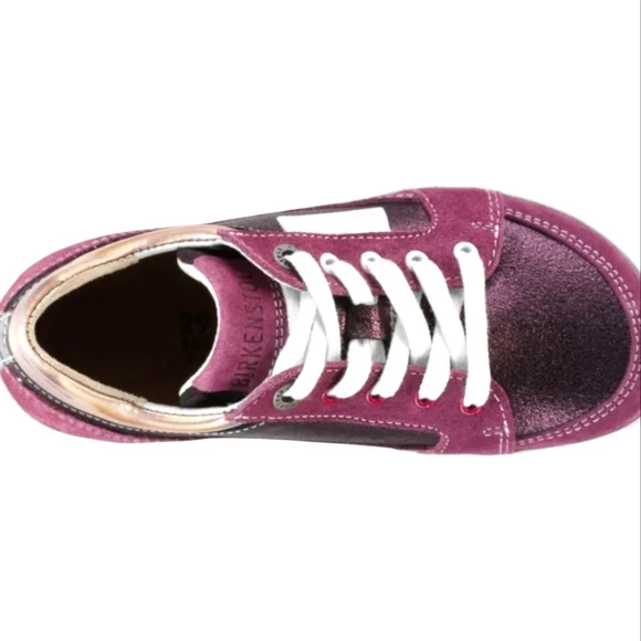 NEW Birkenstock Kids Astee Sneakers Pink Fuchsia Shoes - Picture 3 of 5